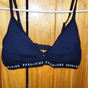 Rose & Vine black triangle bra.